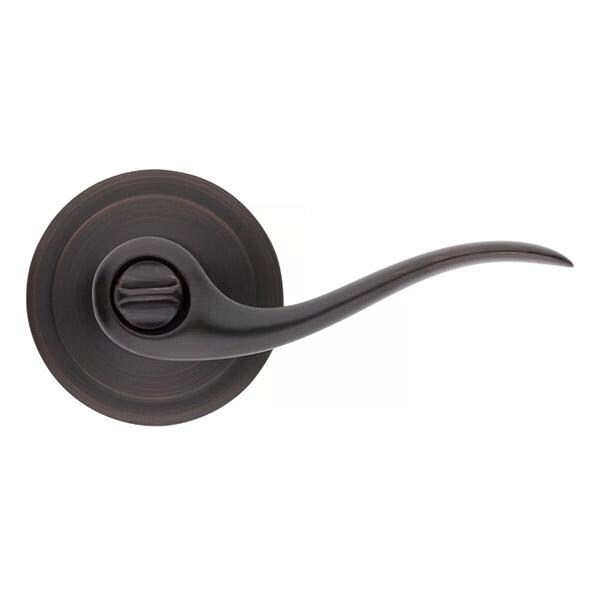 Kwikset: Tustin Privecy Lever with Round Rose / Venetian Bronze